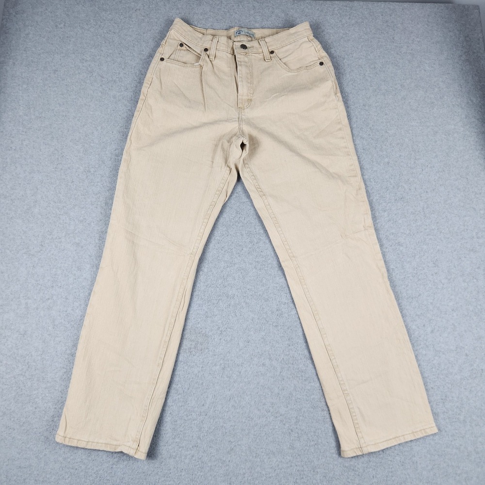 Riders by Lee Jeans Womens 6P Tan Khaki Casual Stretch Relaxed Fit Straight Leg